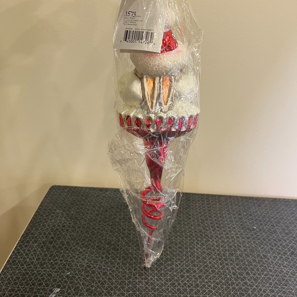 Radko Warner Bros Ornament Santa Bugs Bunny Sprite Icicle LTD ed, NEW - Picture 16 of 16